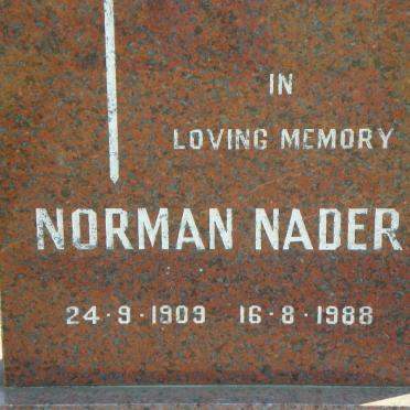 NADER Norman 1909-1988