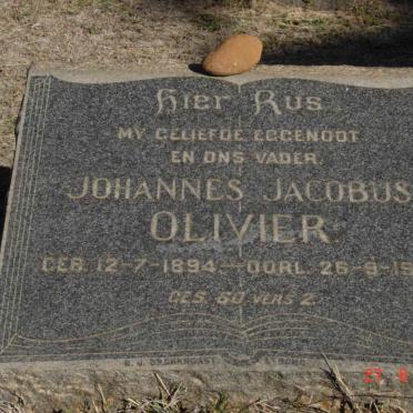OLIVIER Johannes Jacobus 1894-1951