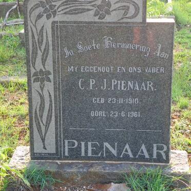 PIENAAR C.P.J. 1910-1961