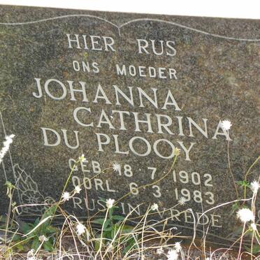 PLOOY Johanna Cathrina, du 1902-1983
