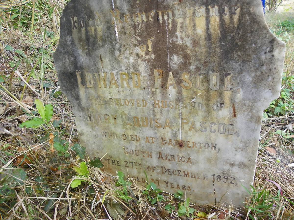 PASCOE Edward -1892