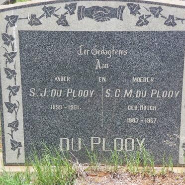 PLOOY S.J., du 1893-1981 &amp; S.C.M. HOUGH 1903-1967