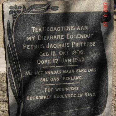 PIETERSE Petrus Jacobus 1906-1943