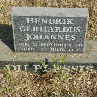 PLESSIS Hendrik Gerhardus Johannes, du 1911-1979