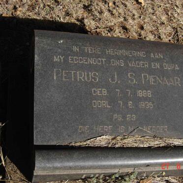 PIENAAR Petrus J.S. 1888-1935