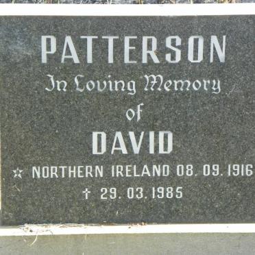 PATTERSON David 1916-1985