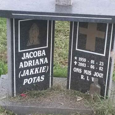 POTAS Jacoba Adriana 1959-2003
