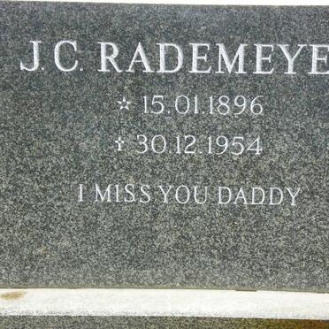 RADEMEYER J.C. 1896-1954