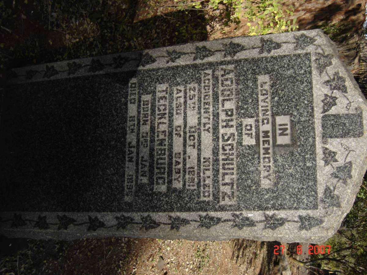 SCHULTZ Adolph -1891 :: TECKLENBURG Baby  -1896