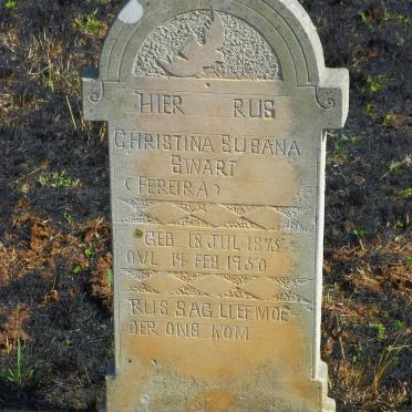 SWART Christina Susana nee FEREIRA 1875-1950