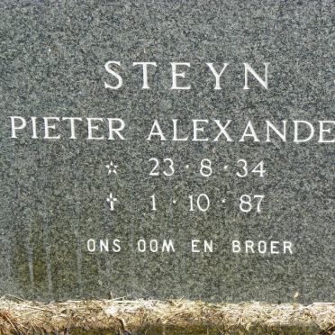 STEYN Pieter Alexander 1934-1987