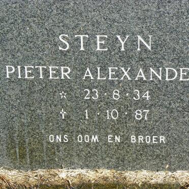 STEYN Pieter Alexander 1934-1987