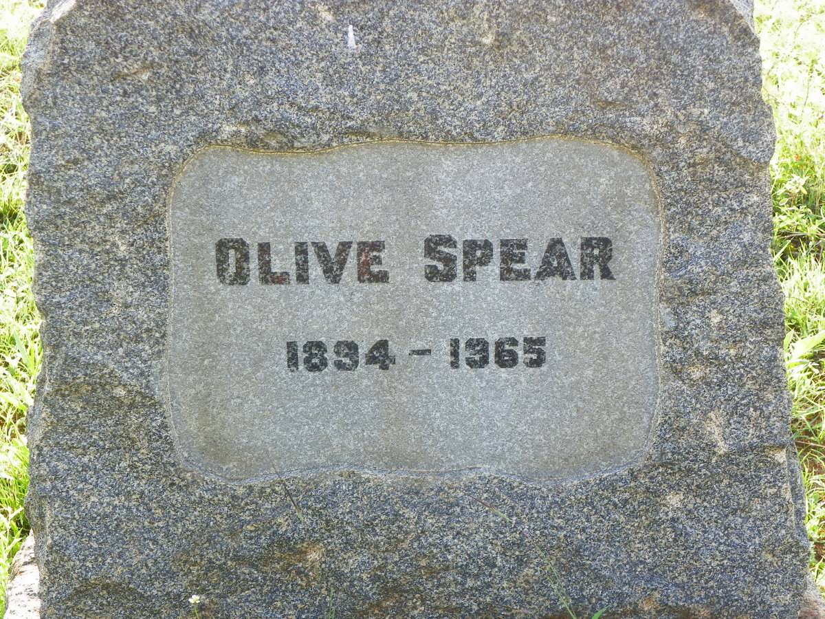 SPEAR Olive 1894-1965