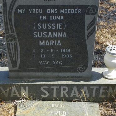 STRAATEN Fred, van 1921-1997 &amp; Susanna Maria 1919-1985