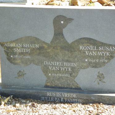 SMITH Adrian Shaun -1981 :: VAN WYK Daniel Hein -1982 :: VAN WYK Ronel Susan -1979