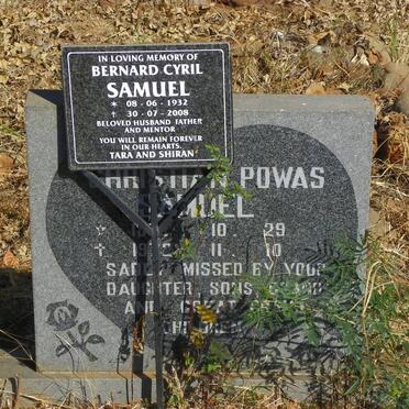 SAMUEL Christian Powas 1892-1972 :: SAMUEL Bernard Cyril 1932-2008