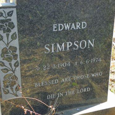 SIMPSON Edward 1904-1974