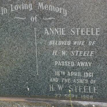 STEELE H.W. -1966 &amp; Annie -1961