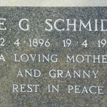 SCHMIDT E.G. 1896-1981