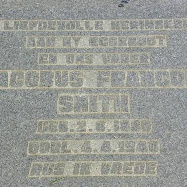 SMITH Jacobus Francois 1889-1940