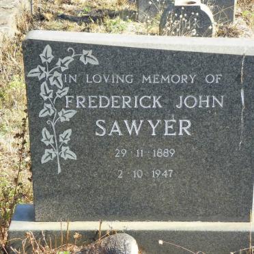SAWYER Frederick John 1889-1947