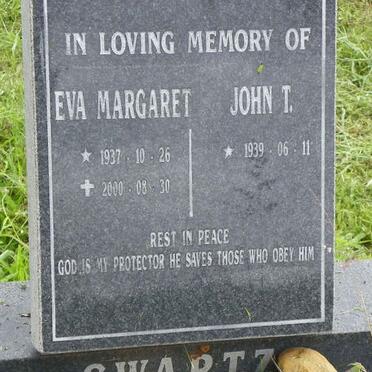 SWARTZ John T. 1939- &amp; Eva Margaret 1937-2000