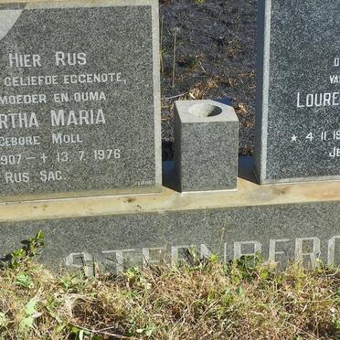 STEENBERG Lourens Jacobus 1910-1985 &amp; Martha Maria MOLL 1907-1976