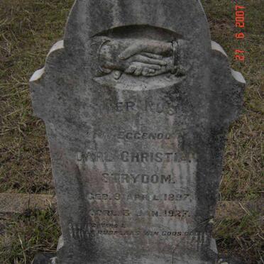 STRYDOM Carl Christian 1897-1927