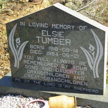 TUMBER Elsie 1918-1984