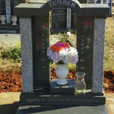 TUMBER Quintin Franklyn Frederick 1989-2002