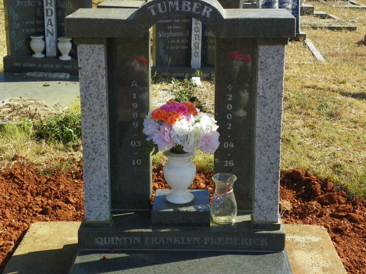 TUMBER Quintin Franklyn Frederick 1989-2002