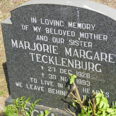 TECKLENBURG Marjorie Margaret 1928-1993