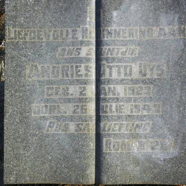 UYS Andries Otto 1929-1943