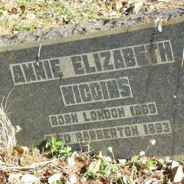 WIGGINS Annie Elizabeth 1869-1893