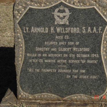 WELSFORD Arnold H. -1943