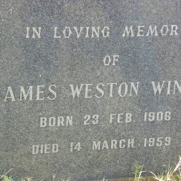 WINTER James Weston 1906-1959