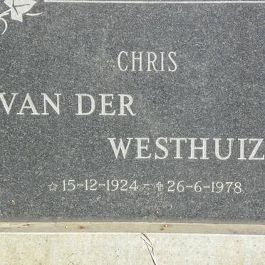 WESTHUIZEN Chris, van der 1924-1978