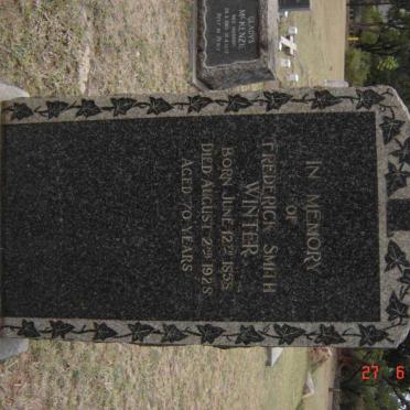 WINTER Frederick Smith 1858-1928