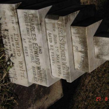 WHITE Charles Kemper -1910 :: WHITE Charles Edward -1957 :: WHITE Edward -1912