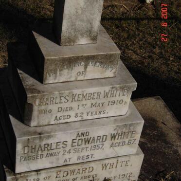 WHITE Charles Kemper -1910 :: WHITE Charles Edward -1957 :: WHITE Edward -1912