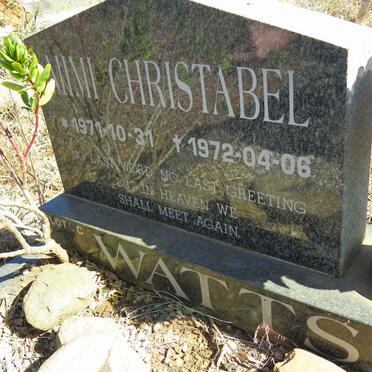 WATTS Mimi Christabel 1971-1972
