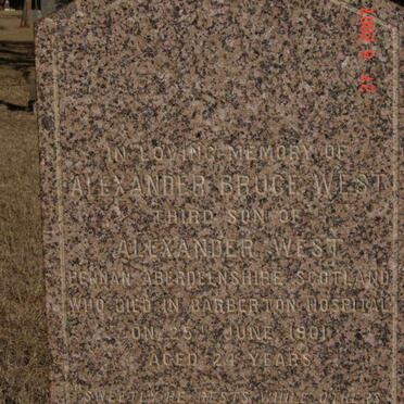 WEST Alexander Bruce  -1901