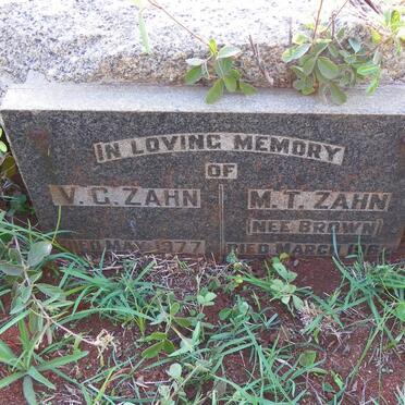 ZAHN V.C. -1977 &amp; M.T. BROWN -1962