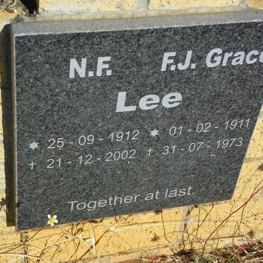 LEE N.F. 1912-2002 &amp; F.J. 1911-1973