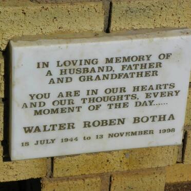 BOTHA Walter Roben 1944-1998