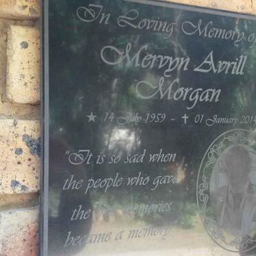 MORGAN Mervyn Avrill 1959-2014