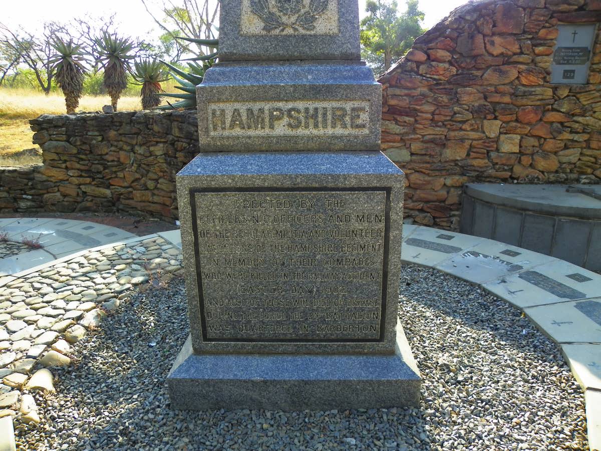 16. Memorial erected in memory of those who were killed in railway accident and died of disease