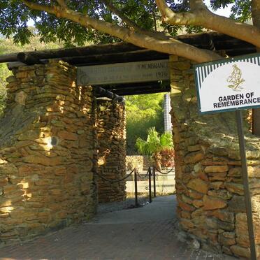 01. Entrance to Barberton Garden of Remembrance - Anglo Boer War 1899-1902