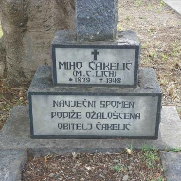 ČAKELIC Miho 1879-1948