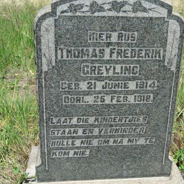 GREYLING Thomas Frederik 1914-1918